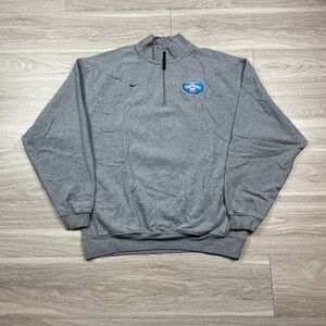 Vintage Nike Sweatshirt Mens Large Gray 90s Zip Retro Torino Games